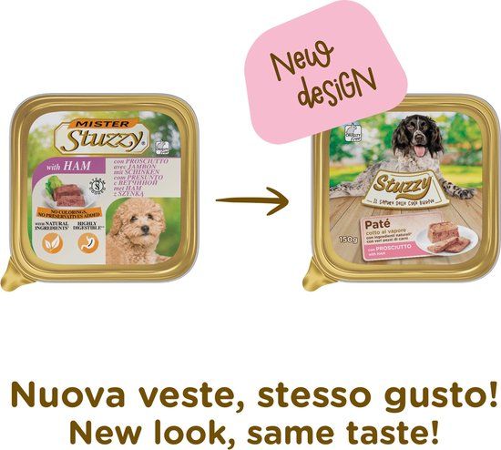 Malanico Stuzzy Dog Paté Ham 150 gram