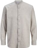 Jack & Jones Casual overhemd Regular Fit Casual overhemd Linnen Blend Gestreept Lange mouw Heren XXL