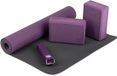 Shenzhen Haorui Industrial Technology Co., Ltd. Yoga Starter Set complet | Ensemble composé de : 1 tapis de yoga en TPE, 2 blocs de yoga en EVA (caoutchouc mousse) et 1 sangle de yoga en coton | set pour débutants en yoga