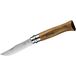Opinel 002022 2022 INOX mes volwassenen walnoot, N° 8,walnoothout Bruin