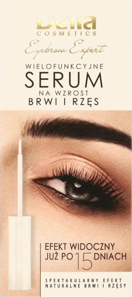 Joanna's Choice Delia Multifunctioneel Serum voor de groei van wenkbrauwen en wimpers met een spectaculair natuurlijk effect, 7ml