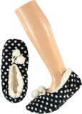 Apollo Ballerines pour filles/pantoufles pois marine taille 31-33