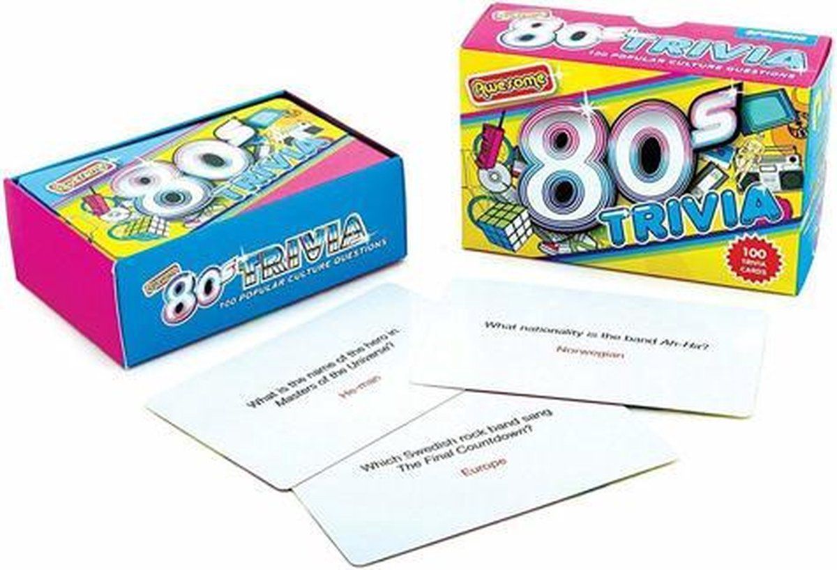Gift Republic Trivia Quiz - 100 vragen - Jaren 80