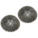 Fackelmann Reserveschuurborstel TECNO, handwasborstel van roestvrij staal, schuurspiraal voor afspoelen (kleur: zilver), aantal: 2 stuks