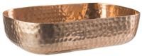 APS Schaal van aluminium met gehamerd koperen oppervlak voor o.a. koude en warme gerechten, 23,0 x 15,5 cm, 1,4 liter.