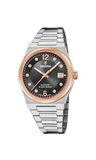 Festina Swiss Made Dameshorloge Anal. van RVS 316l Zilverkleurig
