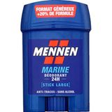 Mennen Marine Deodorant voor heren, 24 uur, brede stick, zonder alcohol, anti-vingerafdruk
