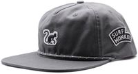 Surf Monkey 5-panel pet met trekkoord voor heren/dames - 100% biologisch katoen - One size (grijs)
