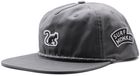Surf Monkey 5-panel pet met trekkoord voor heren/dames - 100% biologisch katoen - One size (grijs)