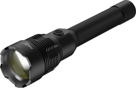 Ansmann Oplaadbare LED Zaklamp T12000FR - Zwart - 1200 lm
