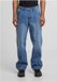 Urban Classics Jeans met wijde pijpen, denim, Blauw, met scheidingsnaden, TB7605