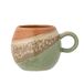 Bloomingville Paula mok van aardewerk, 8 x 9 cm, 265 ml, groen