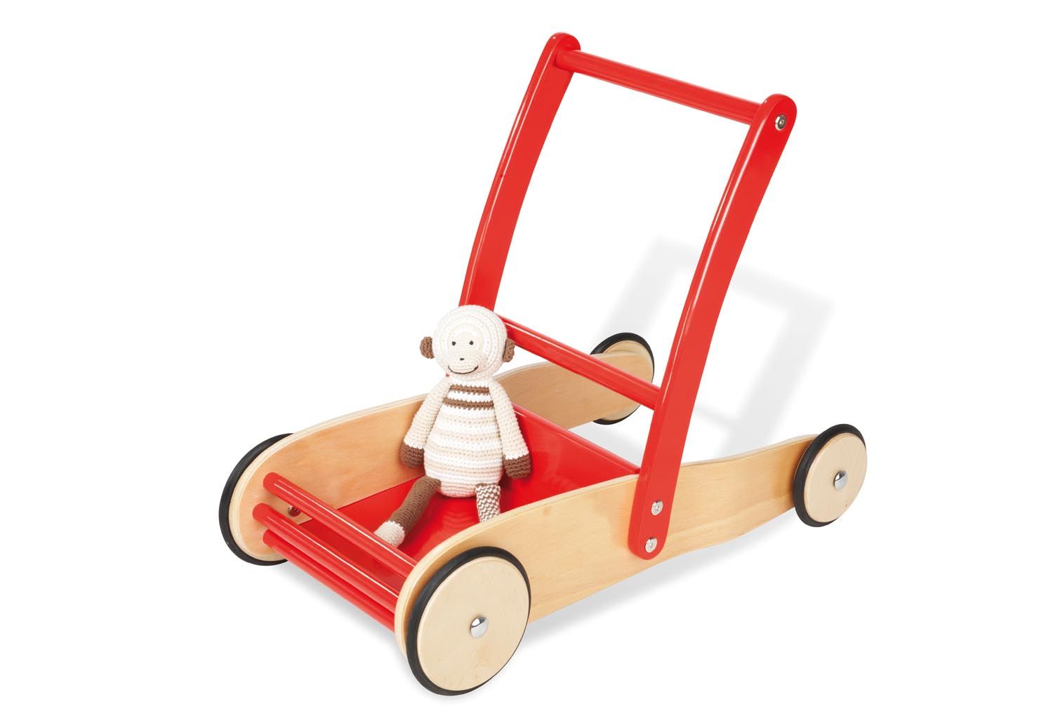 Pinolino 269425 Trekspeelgoed - beige, rood - hout