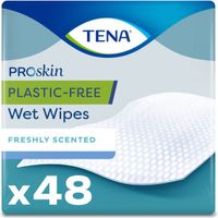 TENA ProSkin Plastic-Free Wet Wipes - 48 stuks