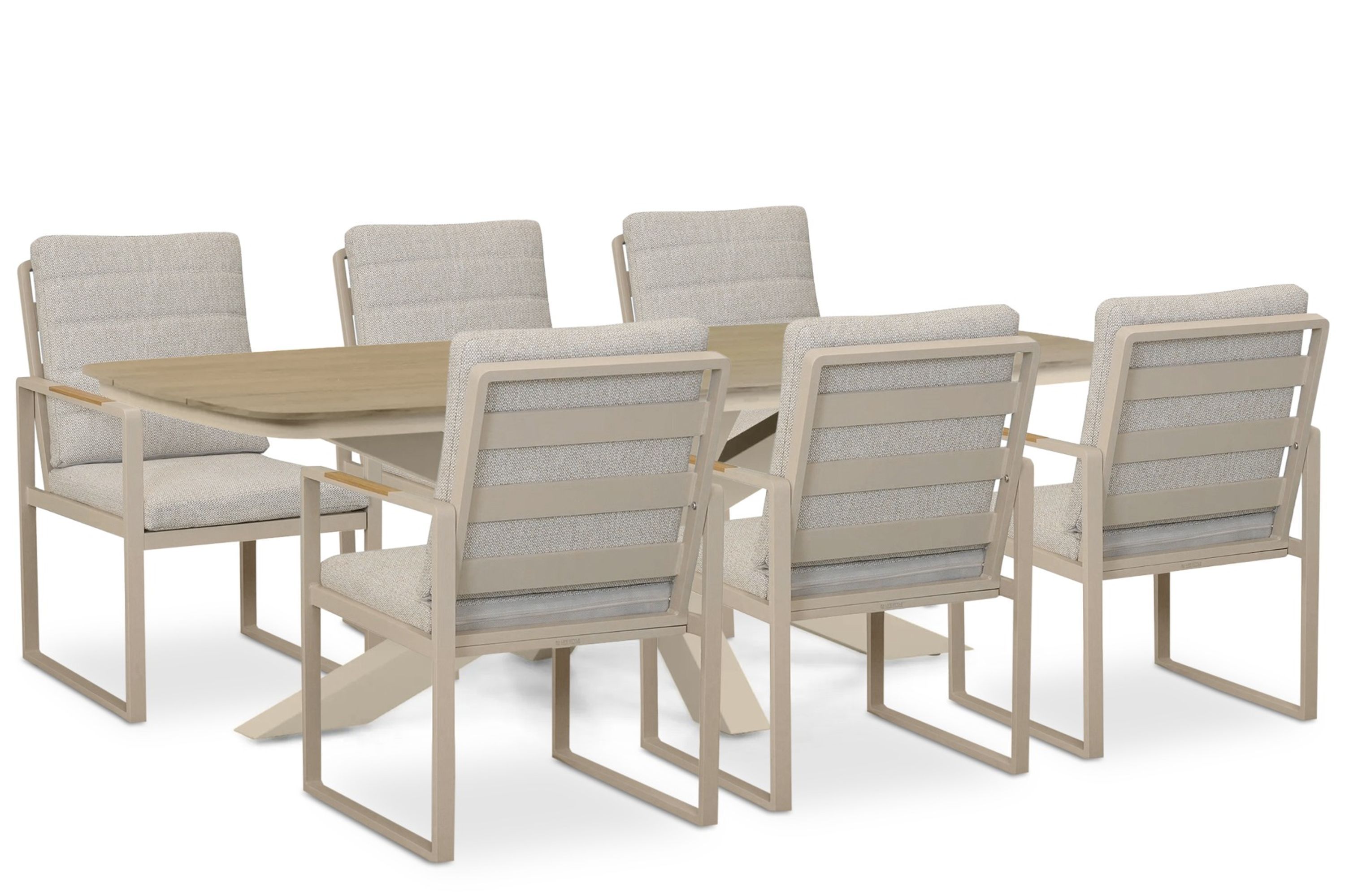 Lifestyle Garden Furniture Lifestyle Alessio/Camila 220x100 cm dining tuinset 7-delig