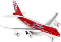 Goki Speelgoed Vliegtuig - 19 cm - Rood - Licht en Geluid - Pull-back Motor