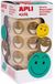 Apli Verwijderbare Stickers Smile 20 mm Goud