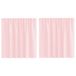 vidaXL Gordijnen voile met lussen 2 st 140x140 cm lichtroze
