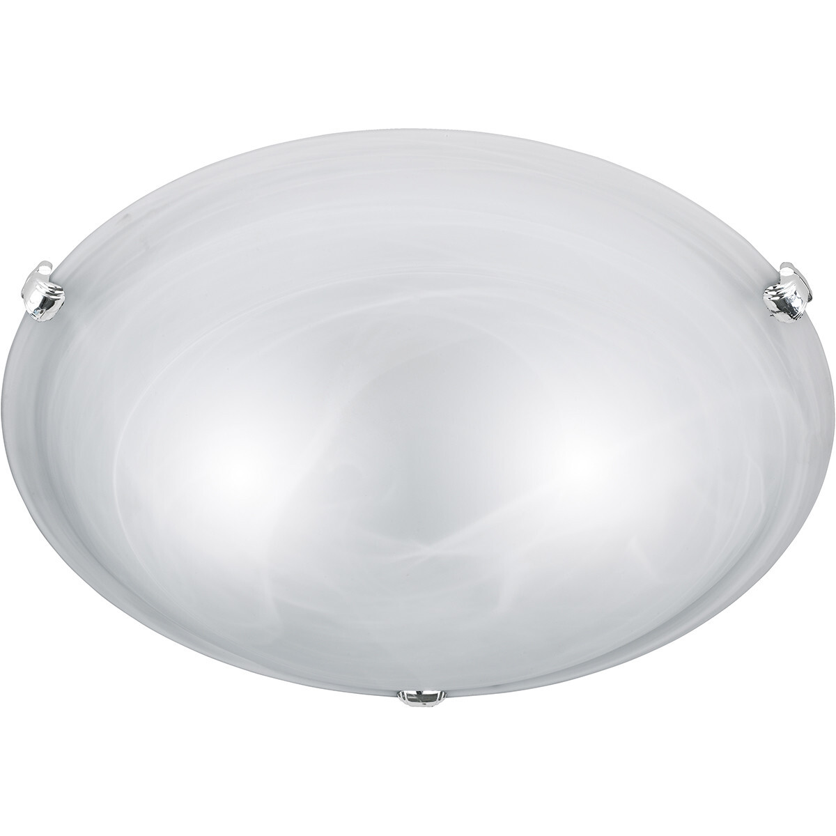 BES LED LED Plafondlamp - Plafondverlichting - Trion Adirona XL - E27 Fitting - Rond - Mat Nikkel - Aluminium