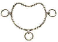 Steigergebit PFIFF 006013-01-1 Chifney anticabreer-bit, zilver