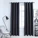 vidaXL Gordijnen verduisterend met ringen 2 st 140x175 cm antraciet