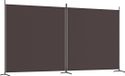 vidaXL Kamerscherm met 2 panelen 348x180 cm stof bruin