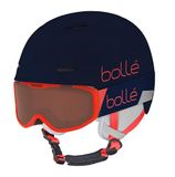 Bollé COMBO B-FUN JR ROCKET, blauw & rood mat, geen lens referentie, extra small-small, sneeuwhelmen, uniseks, kinderen