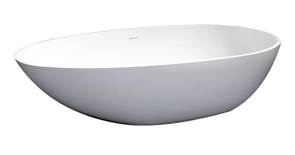 Best Design Solid Puur Vrijstaand Bad 180 x 90 x 58 cm Glans Wit