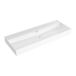 Saniclass Legend Meubelwastafel - 121x47x12cm - met overloop - 1 wasbak - 0 kraangaten - keramiek - mat wit