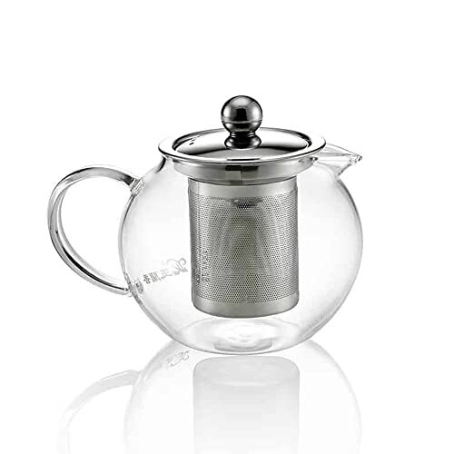 Tea Soul TEASOUL Ronde glazen theepot met stalen filter
