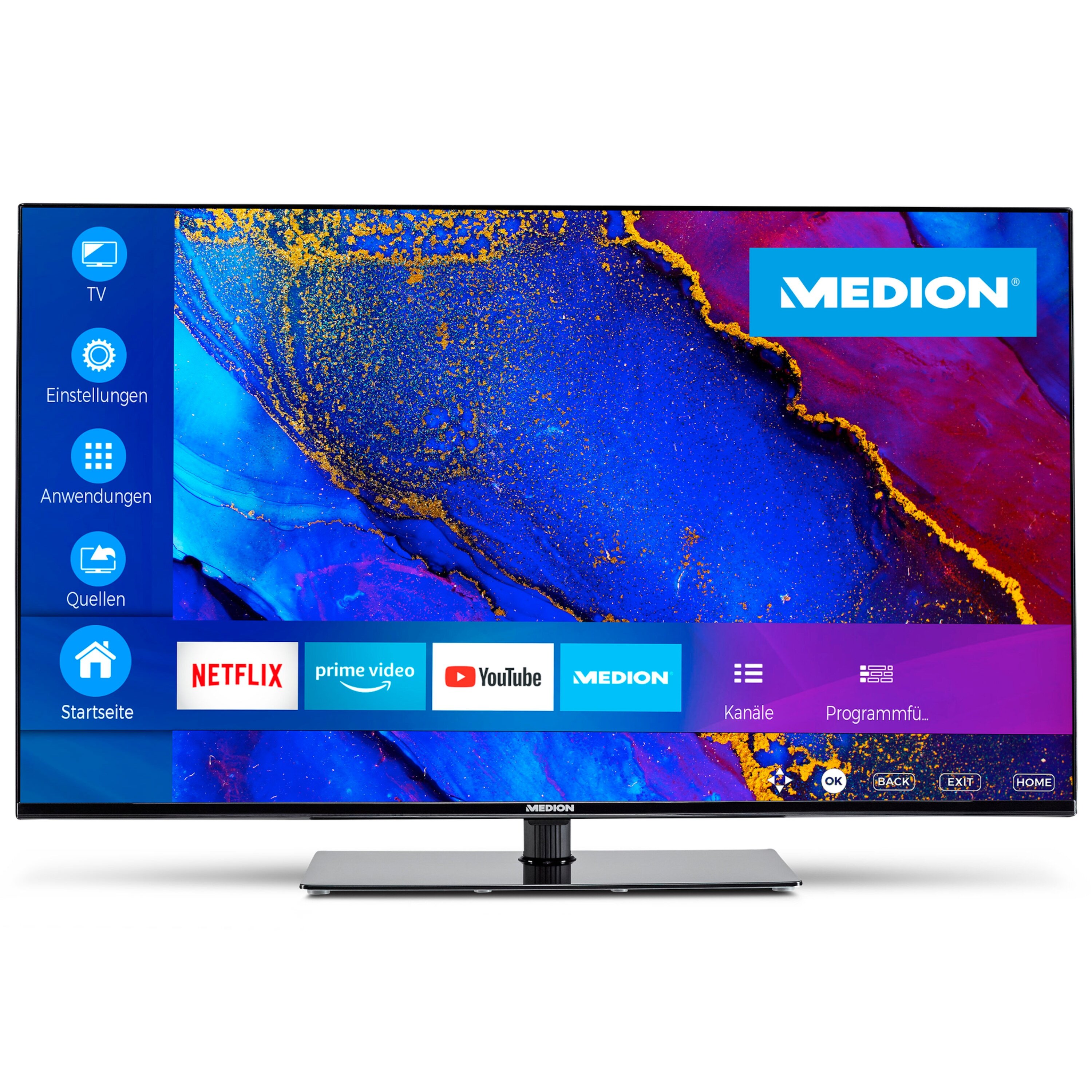 Medion LIFE® X14333 (MD 31945) LCD Smart TV | 108 cm (43'') Ultra HD ...