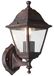 Lampe murale d'extérieur vintage, couleur rouille, E27, IP44, 31x14x19 cm