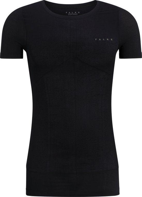 FALKE Ultralight Cool sneldrogend functioneel materiaal functioneel shirt met korte mouwen heren zwart - maat XXL