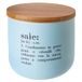 Villa d'Este Home Tivoli Victionary Shades zoutpot, afmetingen: Ø 9,5 x H 9 cm, inhoud: 500 ml, uit New Bone China met bamboedeksel, groen