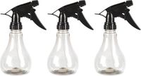 Plasticforte Waterverstuiver/plantenspuit - 3x - Zwart - 250ml - Kunststof
