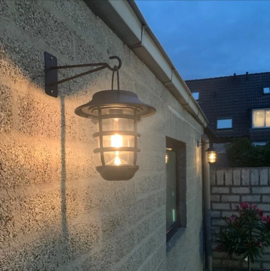 LedKoning Zwarte solarlamp Sting - hanglamp, priklamp en tafellamp-in 1