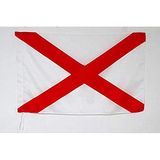 AZ FLAG Auto Race Vlag Wit Kruis Saint Andreas Rood 90 x 60 cm