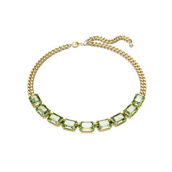 Swarovski Millenia Choker Collier - Verguld metaal - Groen - 47 cm