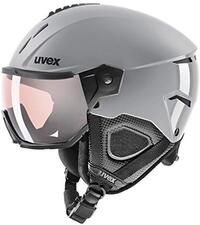 UVEX instinct visor pro v, Skihelm Unisex-Volwassene, rhino, 56-58 cm