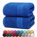 NatureMark Badhanddoeken van badstof, 2-pack, 70x140cm, 100% katoen, koningsblauw