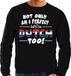 Bellatio Decorations Shoppartners Bv Not only am I perfect but im Dutch / Nederlands too sweater - heren - zwart - Nederland cadeau trui XXL
