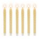 Merkloos Relaxdays LED dinerkaarsen - 6 stuks - beige
