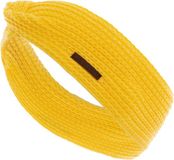 Knit Factory Joy Gebreide Dames Hoofdband - Canario Yellow