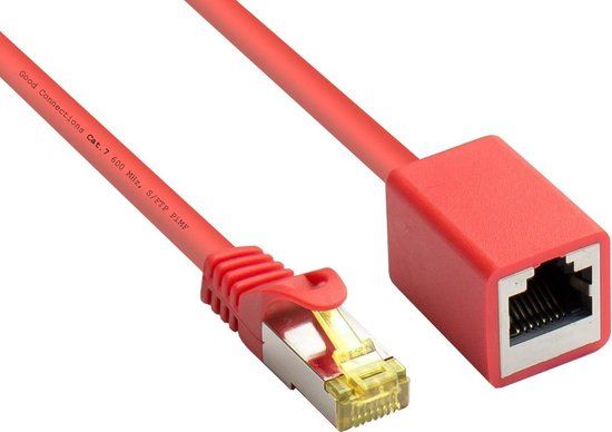 Good Alcasa 8070VR-010R netwerkkabel 1 m Cat7 S/FTP Rood