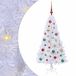 vidaXL Sapin de Noël artificiel Blanc 120 cm PVC et Acier