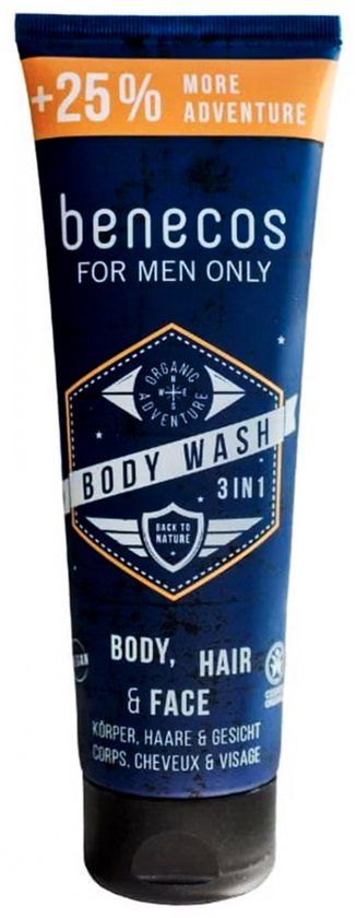 Natural Beauty Benecos Natural Beauty Bio For Men Only Body, Hair & Face Wash 250ml