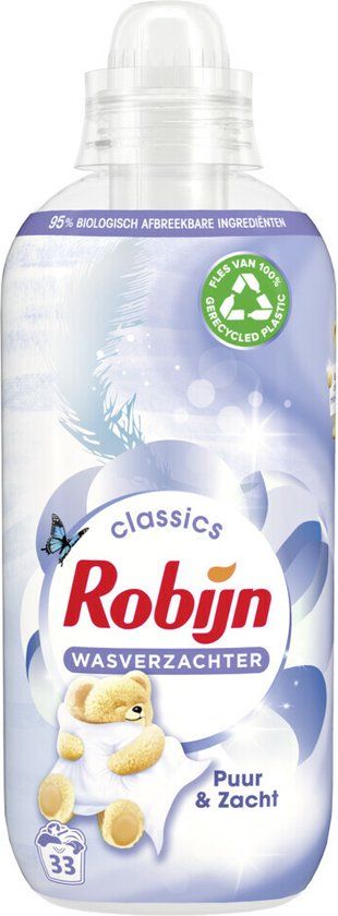 Robijn Wasverzachter Puur & Zacht - 825 ml - 33 Wasbeurten