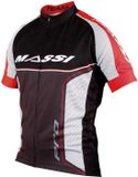 Massi Pro Team Wielertrui Korte Mouw Zwart XS Man