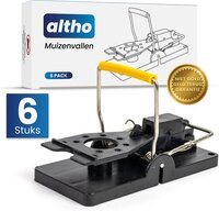 Altho Muizenvallen - Muizenklemmen - 6 stuks - Muizenval - Voor binnen & buiten