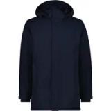CMP Gevoerde parka met vaste capuchon voor heren, maat 56, zwartblauw, polyester, Herfst/Winter 2025